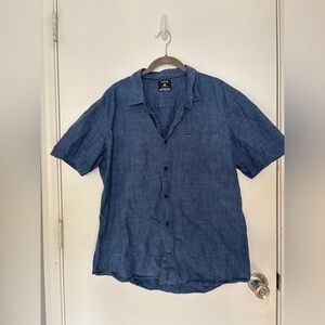 Men’s button up Jean tee